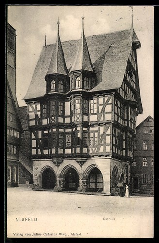 Ansichtskarte alsfeld rathaus - alsfeld,,