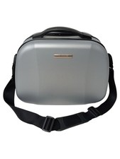 TITAN Kosmetik Koffer Silber Beauty Case Reise Make-up Tasche Damen 27x33cm