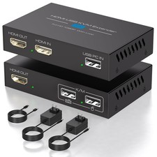 HDMI KVM USB-Extender 120m 1080P über ein Cat6 Kabel für Tastatur Maus