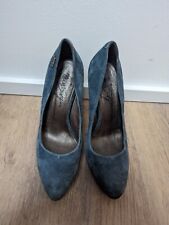 Miss Sixty 37 High Heels Stilettos Pumps Blau Velour Leder