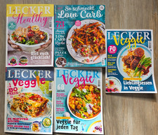 Lecker Veggie, Healthy, Low Carb Kochzeitschrift 6 Hefte