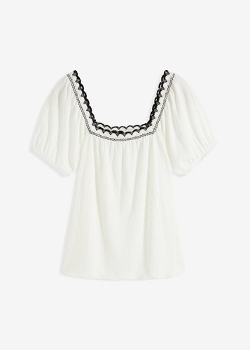 Neu shirt mit - t-shirt, spitzenborte