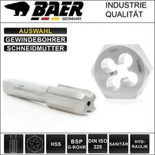 BAER Gewindeschneider G Rohrgewinde G1/8 G1/4 G3/8 G1/2 G3/4 G1 Zoll HSSG