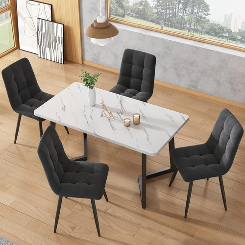 Esstisch sitzer marmoroptik - 4-sitzer,