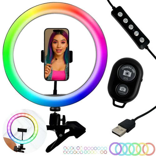 Rgb ringlicht mit stativ - ringlicht,