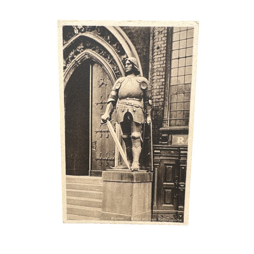 Postkarte bremen ritter - bremen,