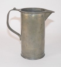 Zinnbecher Zinnkrug Meßbecher 0,5 l Eichstempel 1934-1956 #6217