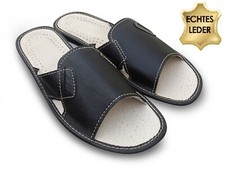 Herren LEDER Hausschuhe Sommer