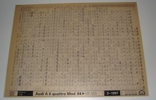 Ersatzteilkatalog auf Microfich Audi A8 / A 8 Typ D2 / D 2 4D quattro ab 1994!