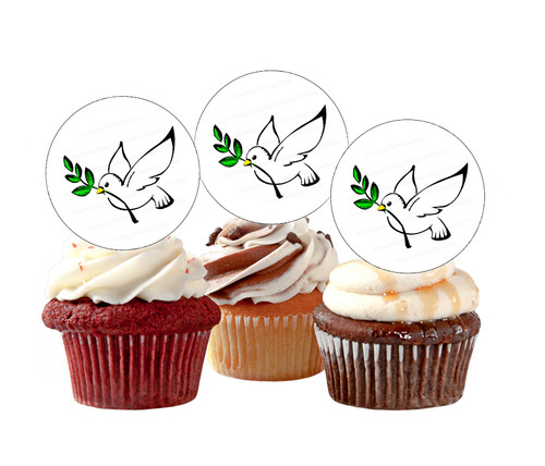 Taube tortenaufleger muffin - taube,