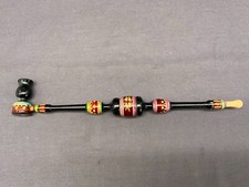 HOLZ PFEIFE HANDGEARBEITET UNBERAUCHTER ZUSTAND 27,5cm LANG