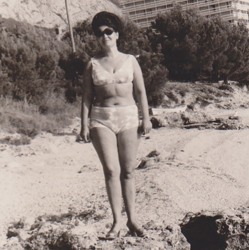 Schöne frau bikini - frau, im