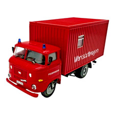 S.E.S Modell IFA W50 Feuerwehr Koffer GW Werkstattwagen Feuerwehr Std Erfurt H0
