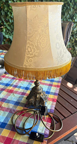 Vintage tischlampe barockstil - vintage,