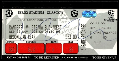Ticket 1995 rangers vs - 1995,