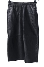 COLLECTION CHALICE Kunstlederrock Damen Rock Gr. DE 36 schwarz Business-Look