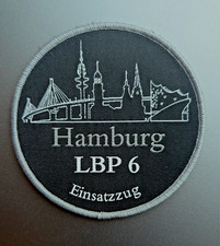 LBP 6 Polizei Hamburg Patch - LBP Bereitschaftspolizei Einsatzzug - BFE SEK MEK