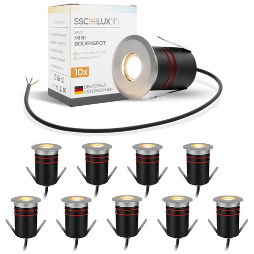 10x javo mini led bodenspot - led,