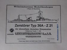 Zerstörer Typ 36A - Z21 1:250