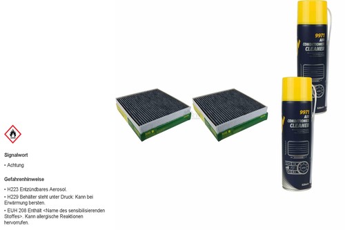 Mann filter innenraumfilter - 2x,