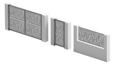 Alu-Zaunpaneele Design Alu Blech H 2M L 1M Gartenzaun Sichtschutzzaun Windschutz