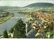 AK Miltenberg - Mainbrücke, Kirche, Altstadt, Brückentürme, Berge - 1961 gel.