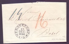 Vorphila Faltbrief 1840 mit