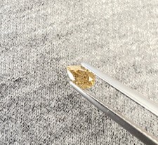 Edelsteine24 Echter unbehandelter Diamant Tropfenschliff Champagnerbraun 0.30ct!