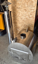 Ofen Holzofen Außenofen für Badefass Badezuber Badetonne Badebottich HotTub Edel