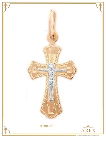 585 rotgold kreuz - rotgold, russisch