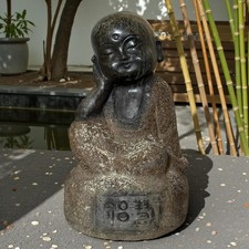 Zen Mönch Naturstein Skulptur