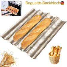4-Mulden Baguette-Backblech