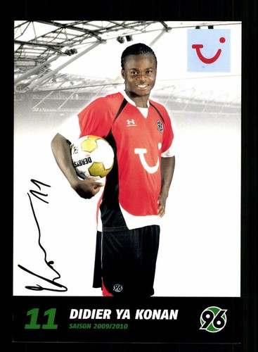 Didier konan autogrammkarte - ya,
