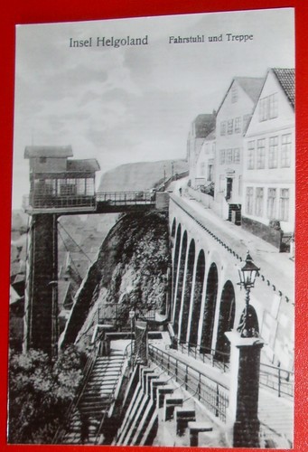 Helgoland fahrstuhl und treppe - fahrstuhl,