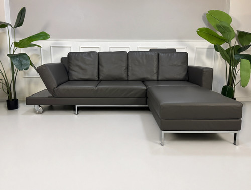 Brühl fourtwo sofa leder grau - sofa,