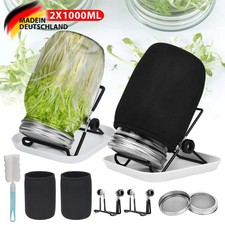 2× 1000ml Sprossenglas Set
