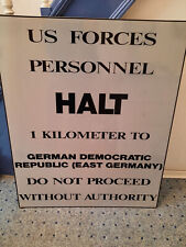 ddr grenzschild original von US Army