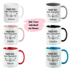 Tasse mit Spruch Finger Weg