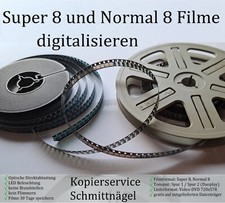 Digitalisieren alter Filme Super 8 / Normal 8 mit Tonspur / 15m/30m/60m/90m..DVD