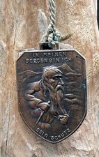 ⚜️ Plakette "ULLR" Tirol "In meinen Bergen bin ich Dein Schutz" ⚜️