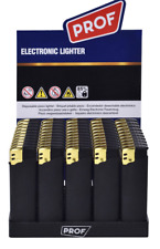 50x Feuerzeug Black rubber /