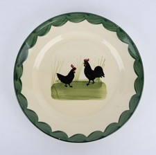 Zeller Keramik Hahn und Henne Essteller / Flacher Teller Ø 20 cm