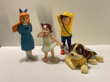 Heidi 4 x Figur Marukatsu 2007 Spain: Heidi, Klara, Peter, Hund Josef TV Kult