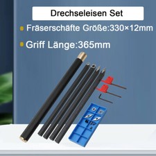Drechseleisen Satz 4x Hartmetall Fräserschäfte Drechselmesser Drehwerkzeug Set