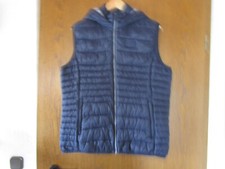 CMP Weste Damen ärmellose Jacke Steppweste Weste Blau mit Kapuze Gr 46