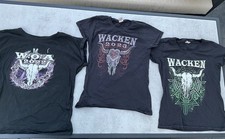 W:O:A 3 x Wacken Open Air Festival T-Shirts / Größe S / Ladies / W.O.A
