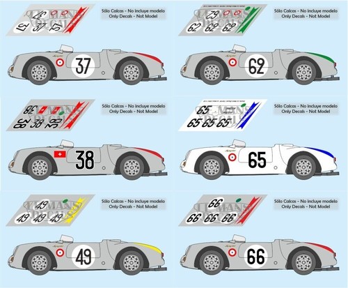 Decals porsche 550 mans - decals,