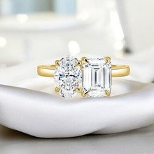 1 Cts F/VS Oval Smaragd Form