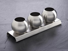 Goldmann Raum Luftbefeuchter Pluto Edelstahl 28 x 8,5 x 8,5 cm Kamin und Ofen