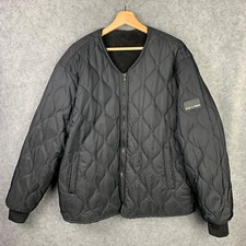 Saint and Sinner Wendejacke Kunstfell gesteppt Bomber Military schwarz XL